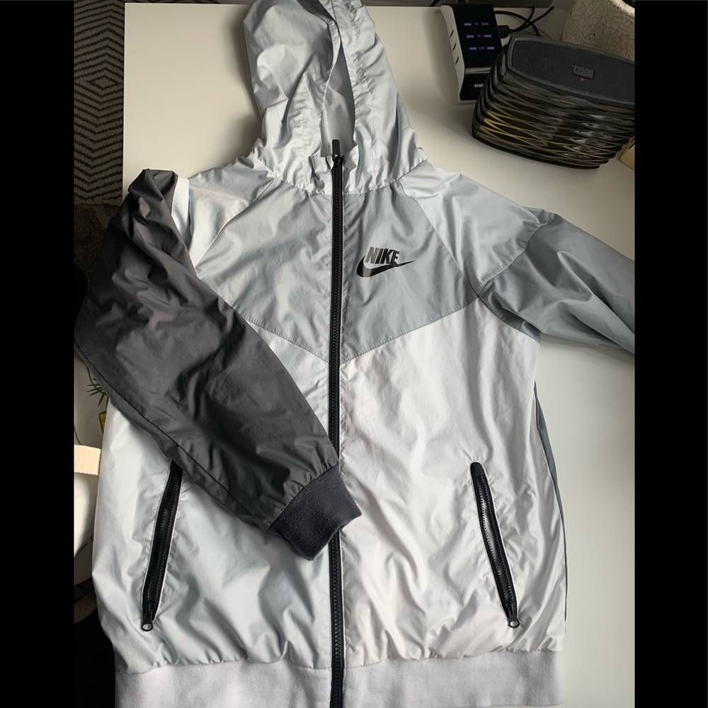 White and Grey Nike sweater